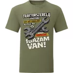 Traktorszerelő vagyok! Zöld póló