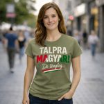 Talpra magyar női póló (zöld)