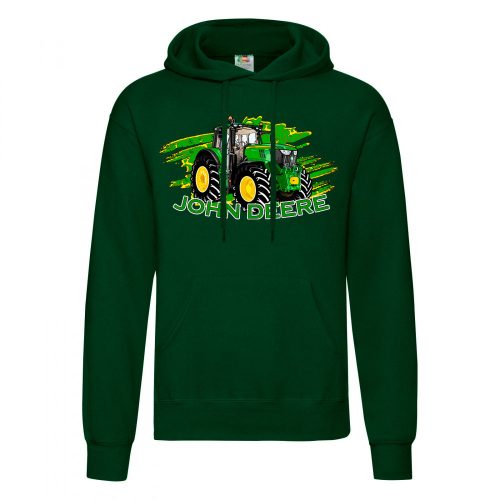 Zöld Traktor 6195 KAPUCNIS PULÓVER ZÖLD *