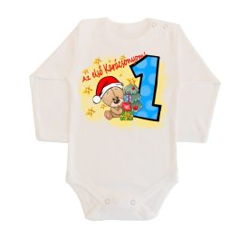 ELSŐ KARÁCSONYOM BABA BODY KISFIÚ  Hosszú ujjú