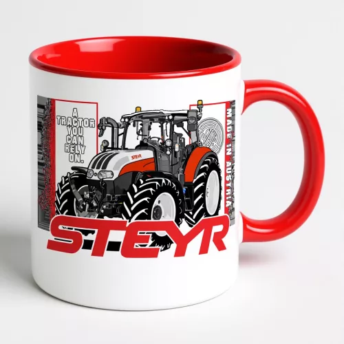 Steyr piros Bögre új