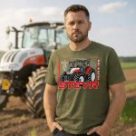 Steyr zöld Traktoros póló