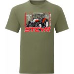 Steyr zöld Traktoros póló