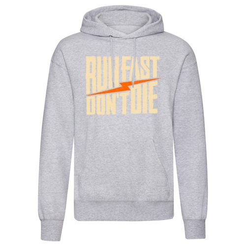 Run Fast…Világosszürke kenguruzsebes pulóver