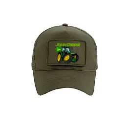   Zöld traktor Katonazöld CSERÉLHETŐ TAPASZOS BASEBALL SAPKA