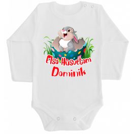 ELSŐ HÚSVÉTOM! BABA BODY HOSSZÚ UJJÚ FEHÉR