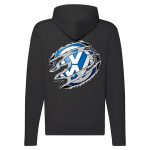 VOLKSWAGEN CIPZÁRAS FEKETE KAPUCNIS PULÓVER