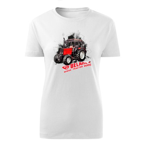 MTZ 892.2 fehér női traktoros póló