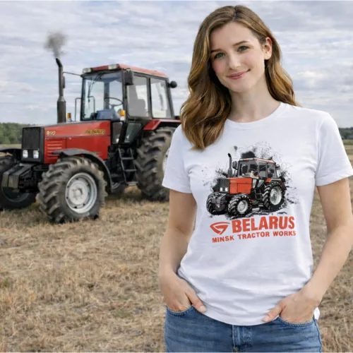 MTZ 892.2 fehér női traktoros póló