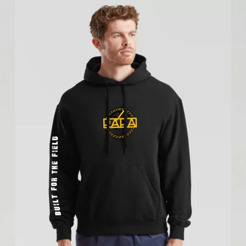 Rába Style kenguruzsebes pulóver fekete színben