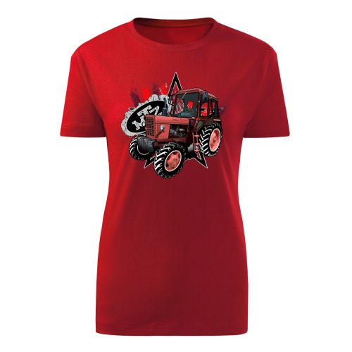 MTZ 82 piros traktoros női póló
