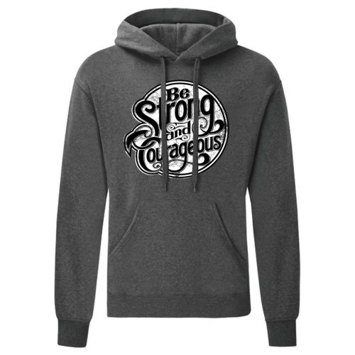 Be Strong…Szürke kenguruzsebes pulóver