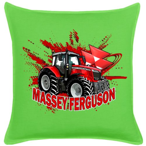 MASSEY FERGUSON ZÖLD PAMUTVÁSZON DÍSZPÁRNA