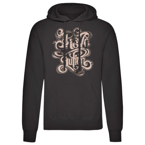 Revolution Fekete kenguruzsebes pulóver