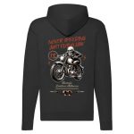 NEVER SPEEDING MOTOROS CIPZÁRAS PULÓVER FEKETE