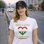 Békét a szívbe női póló (fehér)