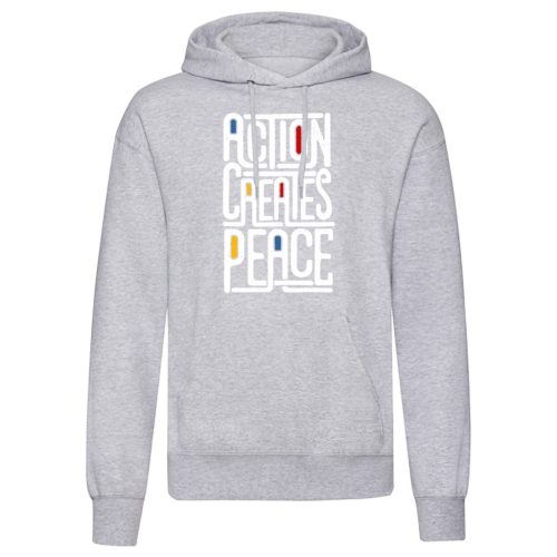 Action, Creates…Világosszürke kenguruzsebes pulóver