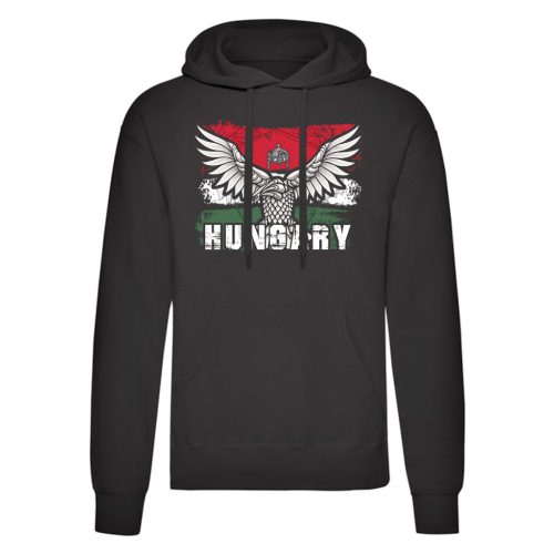 Turul Hungary kenguruzsebes pulóver (fekete)