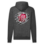 FIAT CIPZÁRAS SÖTÉTSZÜRKE KAPUCNIS PULÓVER