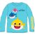 Baby Shark gyerek hosszú ujjú póló világoskék 110-116-os méret