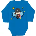 Szuperhős Baba body piros