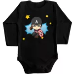 Szuperhős Baba body piros