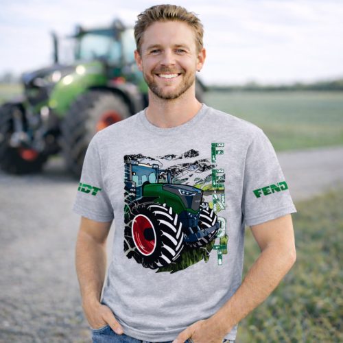 FENDT FELIRATOS SZÜRKE PÓLÓ