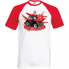   outlet MASSEY FERGUSON RÖVID UJJÚ PÓLÓ (PIROS-FEHÉR) XXL-es