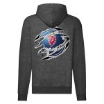 SAAB CIPZÁRAS SÖTÉTSZÜRKE KAPUCNIS PULÓVER