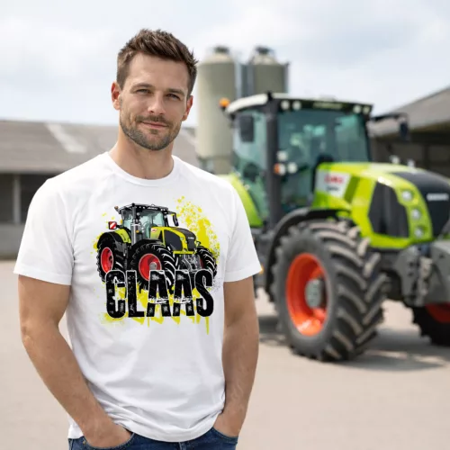 Claas Axion új fehér póló