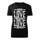 Give Love...Fekete női póló