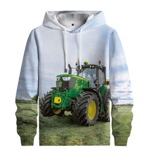 john deere 3D kapucnis pulóver XL