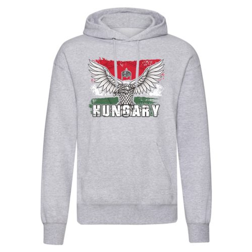 Turul Hungary kenguruzsebes pulóver (világosszürke)