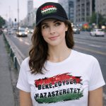 Béke, Egység, Hazaszeretet női póló (fehér)