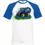 NEW HOLLAND RÖVID UJJÚ PÓLÓ (KÉK-FEHÉR)