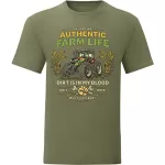 Authentic Farm Life zöld póló