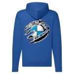 BMW CIPZÁRAS KÉK KAPUCNIS PULÓVER