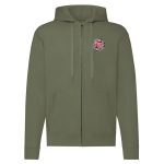 FIAT CIPZÁRAS ZÖLD KAPUCNIS PULÓVER