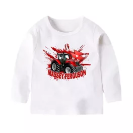 MASSEY FERGUSON FEHÉR HOSSZÚ UJJÚ GYEREK PÓLÓ