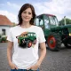 Kis Dutra fehér női traktoros póló