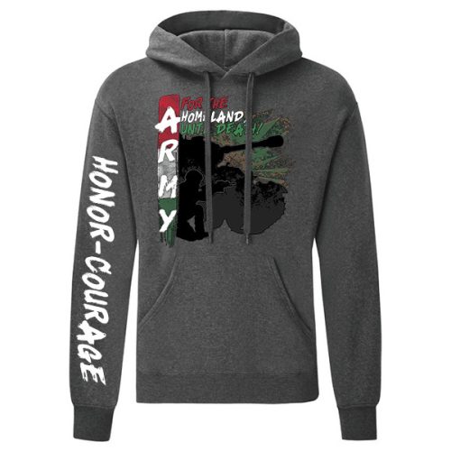 Army kenguruzsebes pulóver (szürke)