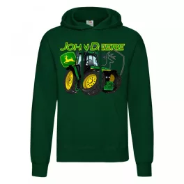 Zöld Traktor Kapucnis Pulóver - Zöld
