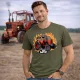 MTZ 50 TRAKTOROS Póló Katonazöld