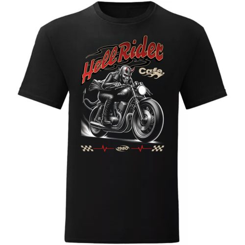 HELL RIDER MOTOROS FEKETE PÓLÓ 