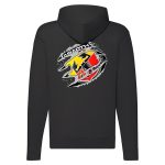 ABARTH CIPZÁRAS FEKETE KAPUCNIS PULÓVER