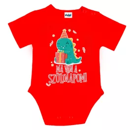 DÍNÓS SZÜLINAPOS! PIROS RÖVID BABA BODY