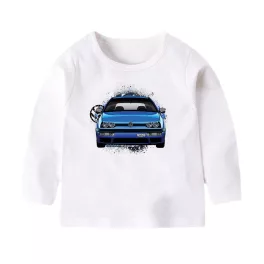 VW GOLF MK3 HOSSZÚ UJJÚ GYEREK PÓLÓ FEHÉR
