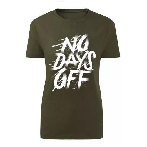 No Days off Zöld női póló