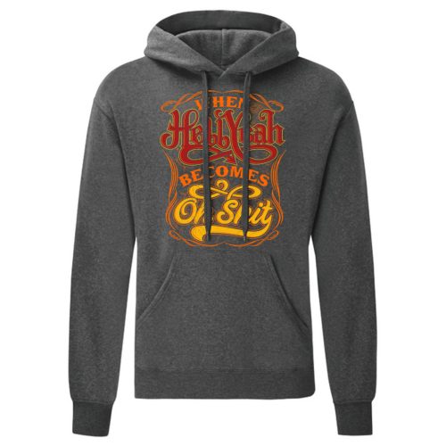 When Hell yeah…Szürke kenguruzsebes pulóver