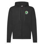 SKODA CIPZÁRAS FEKETE KAPUCNIS PULÓVER